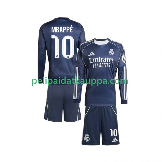 Real Madrid Mbappé Kylian 10 Vieras Fanipelipaita (Lasten) 2025-2026 Pitkähihainen