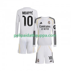 Real Madrid Mbappé Kylian 10 Koti Fanipelipaita (Lasten) 2025-2026 Pitkähihainen Real Madrid Mbappé Kylian 10 Koti Fanipelipaita (Lasten) 2025-2026 Pitkähihainen