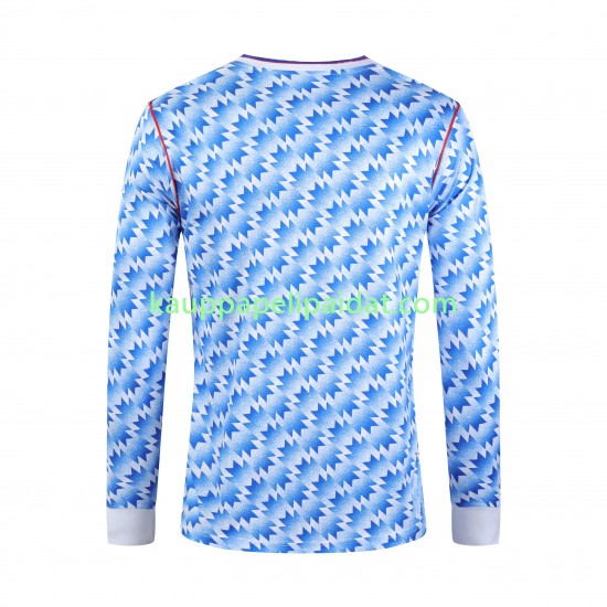 Manchester United 1992 Retro Koti Fanipelipaita (Miehet) Pitkähihainen